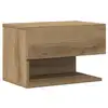 Image de Vidaxl table de chevet murale chêne artisanal