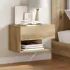 Image de Tables De Chevet Murales 2 Pcs Chêne Artisanal Vidaxl