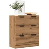 Image de vidaXL Buffet chêne artisanal 60x30x70 cm bois dingénierie meuble de rangement placard meuble dentrée meuble buffet 856835