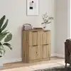 Image de Buffet Chêne Artisanal 60x30x70 Cm Bois D'ingénierie Vidaxl