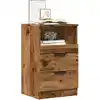 Image de Tables De Chevet 2 Pcs Vieux Bois 40x36x65 Cm Bois D'ingénierie Vidaxl