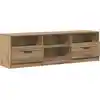 Image de Meuble Tv Chêne Artisanal 150x33,5x45 Cm Bois D'ingénierie Vidaxl