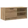 Image de Vidaxl meuble tv chêne artisanal 80x35x36,5 cm bois d'ingénierie