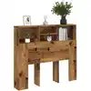 Image de Armoire De Tête De Lit Vieux Bois 120x19x103,5 Cm Vidaxl