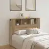 Image de Armoire À Tête De Lit Chêne Artisanal 140 X 18,5 X 102,5 Cm Bois D'ingénierie Vidaxl