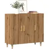 Image de Buffet Chêne Artisanal 90x34x80 Cm Bois D'ingénierie Vidaxl