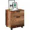 Image de Classeur Mobile Roues Vieux Bois 45x38x54 Cm Bois D'ingénierie Vidaxl