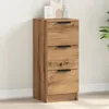Image de vidaXL Buffet chêne artisanal 30x30x70 cm bois dingénierie armoire armoire de rangement buffet de salon armoire buffet 856957