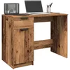 Image de vidaXL Bureau vieux bois 100x50x75 cm bois dingénierie bureau dordinateur bureau détude bureau debout table 856995