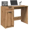Image de vidaXL Bureau chêne artisanal 100x50x75 cm bois dingénierie bureau dordinateur bureau détude bureau debout table 856996
