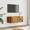 Image de Meubles Tv Muraux 2 Pcs Vieux Bois 80x30x30 Cm Vidaxl