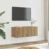 Image de Meubles Tv Muraux 2 Pcs Chêne Artisanal 80x30x30 Cm Vidaxl