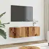 Image de Meubles Tv Muraux 2 Pcs Vieux Bois 100x30x30 Cm Vidaxl