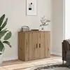 Image de Buffet Chêne Artisanal 80x33x70 Cm Bois D'ingénierie Vidaxl