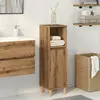 Image de Armoire De Salle De Bain Chêne Artisanal 30x30x100 Cm Vidaxl
