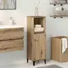 Image de Armoire De Salle De Bain Chêne Artisanal 30x30x100 Cm Vidaxl