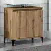 Image de Armoire D'évier Chêne Artisanal 58x33x60 Cm Bois D'ingénierie Vidaxl