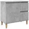 Image de Vidaxl armoire d'évier gris béton 65x33x60 cm bois d'ingénierie