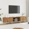Image de vidaXL Meuble TV chêne artisanal 180x315x40 cm bois dingénierie 857142