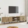 Image de Meuble Tv Chêne Artisanal 180x31,5x40 Cm Bois D'ingénierie Vidaxl