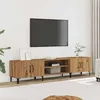Image de vidaXL Meuble TV chêne artisanal 180x315x40 cm bois dingénierie 857144