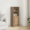 Image de Buffet Haut Chêne Artisanal 36x35,5x103,5 Cm Bois D'ingénierie Vidaxl