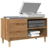 Image de vidaXL Armoire à disques chêne artisanal 845x38x48 cm bois ingénierie armoire pour tourne-disques armoire de rangement 857164