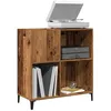 Image de vidaXL Armoire à disques vieux bois 845x38x89 cm bois dingénierie armoire pour tourne-disques armoire de rangement pour 857173