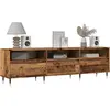 Image de Meuble Tv Vieux Bois 150x30x44,5 Cm Bois D'ingénierie Vidaxl
