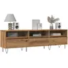 Image de Meuble Tv Vieux Bois 150x30x44,5 Cm Bois D'ingénierie Vidaxl