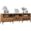 Image de Meuble Tv Vieux Bois 150x30x44,5 Cm Bois D'ingénierie Vidaxl