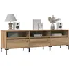 Image de Meuble Tv Chêne Artisanal 150x30x44,5 Cm Bois D'ingénierie Vidaxl