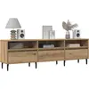 Image de Meuble Tv Chêne Artisanal 150x30x44,5 Cm Bois D'ingénierie Vidaxl