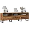 Image de Meuble Tv Vieux Bois 150x30x44,5 Cm Bois D'ingénierie Vidaxl