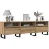 Image de Meuble Tv Chêne Artisanal 150x30x44,5 Cm Bois D'ingénierie Vidaxl