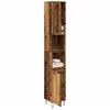 Image de Armoire De Salle De Bain Vieux Bois 30x30x190cm Bois Ingénierie Vidaxl