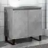 Image de Armoire De Bain Gris Béton 58x33x60 Cm Bois D'ingénierie Vidaxl