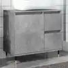 Image de Armoire De Salle De Bain Gris Béton 65x33x60 Cm Vidaxl