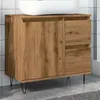 Image de vidaXL Armoire de lavabo de salle de bain chêne artisanal 65x33x60 cm 857227