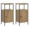 Image de Vidaxl tables de chevet 2 pcs chêne artisanal bois d'ingénierie