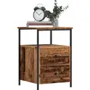 Image de Table De Chevet Vieux Bois 34x35,5x50 Cm Bois D’ingénierie Vidaxl