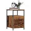 Image de vidaXL Table de chevet vieux bois 34x355x50 cm bois d’ingénierie meuble de chevet table dappoint armoire de lit 857258