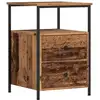 Image de Vidaxl table de chevet vieux bois 34x35,5x50 cm bois d’ingénierie