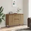 Image de Buffet Chêne Artisanal 101,5x35x70 Cm Bois D'ingénierie Vidaxl