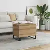 Image de Table Basse Chêne Artisanal 60x44,5x45 Cm Bois D'ingénierie Vidaxl