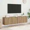 Image de Meubles Tv Muraux 2 Pcs Chêne Artisanal 80x30x41 Cm Vidaxl