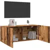 Image de Meuble Tv Mural Vieux Bois 100x30x41 Cm Vidaxl