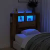 Image de Tête De Lit À Led Vieux Bois 100x18,5x103,5cm Bois D'ingénierie Vidaxl