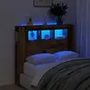 Image de Tête De Lit À Led Vieux Bois 120x18,5x103,5cm Bois D'ingénierie Vidaxl