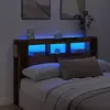 Image de Tête De Lit À Led Vieux Bois 160x18,5x103,5cm Bois D'ingénierie Vidaxl